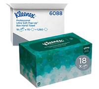 Kleenex Ultra Soft Pop-Up White Luxury Folded Paper Hand Towels 6088 18 Boxes x 70 Sheets