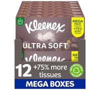 24x Kleenex Facial Tissues Ultra Soft Mega Pack Luxury & Silky Tissues