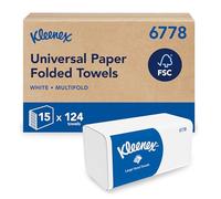 Kleenex Ultra V-Fold Paper Towels 6778, FSC Certified, 15x124 Sheets