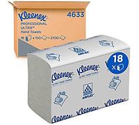 Kleenex Ultra White Small Disposable Folded Hand Towels 2 Ply 4633 18 Packs x 150 Sheets