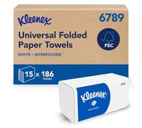 Kleenex V-Fold Paper Towels 6789, FSC Certified, 15x186 Sheets