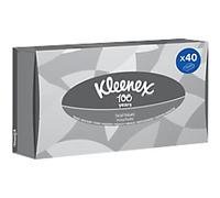 Kleenex White Facial Tissue 2 Ply 8815 1 Flat Tissue Box of 100 Tissues