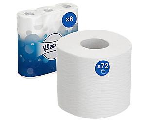 Kleenex White Toilet Tissue Rolls 3 Ply 8459 72 Rolls x 195 Sheets
