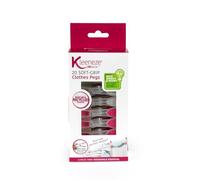 Kleeneze 20-Pack Laundry Pegs - Durable Clothespins, Soft Ergonomic Rubber Grip, Rust & Moisture Resistant, Recycled Plastic Garment Pins for Washing Line/Clothes Airer, Assorted Colours