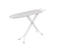 Kleeneze KL058270UKDIA Collapsible Ironing Board - Large Ironing Table, Adjustable Height, Anti-Slip Feet, 100% Cotton Cover, Lightweight & Compact Storage, Iron Rest, Left & Right-Handed, 114 x 34 cm