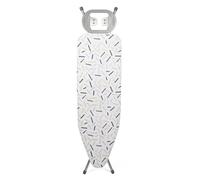 Kleeneze KL028084FEU7 Ironing Board With Cover - Large Folding Ironing Table, Collapsible, 100% Cotton Cover, Iron Rest, Steel Frame, Non-Slip Feet, Suitable for Left & Right-Handed Users, 122 x 38cm