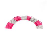Kleeneze KL064431EU Clothes Pegs - 50 Pack Steady Grip Clothespins, Recycled Plastic Laundry Pegs, Clothes Clips, Rust & Moisture Resistant, Outside/Inside Washing Line, Non-Slip, Durable, Pink/Grey