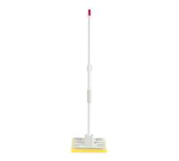 Kleeneze KL077332UFEU7 Self Wringing Sponge Mop - Includes Extra Refill Sponge Head, Treated With Anti-Bac Protection To Resist Bacteria, Super-Absorbent, Flat Floor Squeeze Mop, Floor/Wall Cleaning