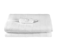 Kleeneze KL3754 Heated Underblanket - For Double Beds, Machine Washable Under Bed Cover, 3 Heat Settings, Soft Fabric Electric Blanket, Detachable Controller, Tie Down Design, 35W, 135 x 120cm