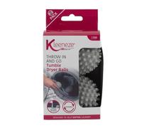 Kleeneze Tumble Dryer Balls, Set of 6, Reusable Washing Balls, Laundry Fabric Softener Roller Drying Ball, Reduce Creases/Wrinkles, Dry Clothes Faster, Soften Clothing, Non-Melting, Grey