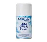 KleenMist Aerosol Air Freshener Refill 270 mL ~ Pack of 12 (Wild Flower)