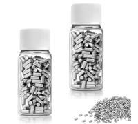 KLEHOPE 600 Pieces Lighter Flints, 2.2 x 5 mm Small Replacement Firestone Flints with Storage Bottles, Silver, for Zippo and Clipper Lighters