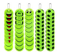KLEHOPE Kids Keyrings for School Bags, 40 Pieces Football Keyring, Reflector Keyrings, Reflectors for Kids, Glow in the Dark Keyring, for School Bags, Pets, Cycling and Hiking