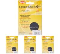 Kleiber 100 Percent Cotton Canvas Tent with Awning Iron on Repair Patch, Black (Pack of 4)