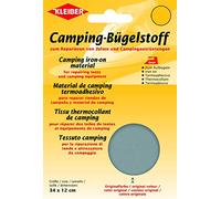 Kleiber 100 Percent Cotton Canvas Tent with Awning Iron on Repair Patch, Grey