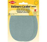 Kleiber 12.5 x 10 cm Imitation Suede Leather Sew on Knee/Elbow Patches Oval, Beige