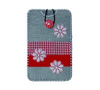 Kleiber 15 x 7.5 cm Grey with Red and White Flowers DIY Children's Felt Smartphone Kit