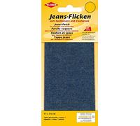 Kleiber 17cm x 15cm Iron On Denim Jeans Repair Patch-Cut to Size Required-Dark Blue