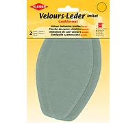 Kleiber 18 x 10 cm Large Imitation Suede Leather Patches, 1 Pair, Beige