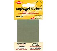 Kleiber 30 x 6 cm Extra Soft Fine Cotton Iron-On Repair Tape, Beige