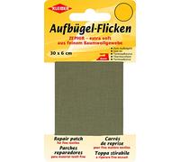 Kleiber 30 x 6 cm Extra Soft Fine Cotton Iron-On Repair Tape, Light Brown