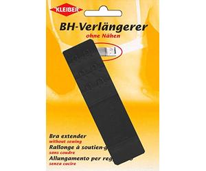 Kleiber 35 mm Double Hook Bra Extender, Black