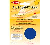 Kleiber 40 x 12 cm Large Iron on Cotton Repair Patch, Blue