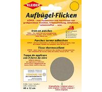 Kleiber Large Iron On Cotton Repair Patch-40cm x 12cm-Beige