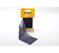 Kleiber 40 x 6 cm Iron on Elasticated Clothing Repair Tape, Dark Blue/Navy