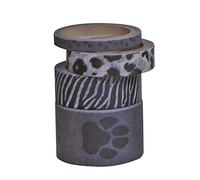 Kleiber 5/10/ 15/25 mm Grey Paw Prints Coloured Adhesive Sticky Tape for Wrapping/Decoration, Pack of 4 Rolls