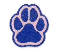 Kleiber Iron On Paw Print Patch-5cm Height-Blue