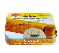 Kleiber Sewing kit in Metal tin, Orange