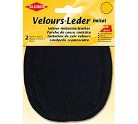 Kleiber 87706 Velour Iron-on Patches Oval, Black