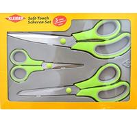 Kleiber 920-94G Soft Touch Scissors Set - 3 Piece - Green , 27 x 19 x 2 cm