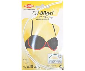 Kleiber Bra Underwires to Fit Size 40DD/42D/44C/46B, White, 100 mm 801-57