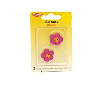 Kleiber Button, Fuschia, 20mm