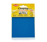 Kleiber Canvas Style Self-Adhesive Waterproof Nylon Repair 2 Patches (10cmx12cm Each) -Bright Blue/Azure