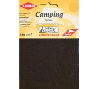 Kleiber Canvas Style Self-Adhesive Waterproof Nylon Repair 2 Patches (10cmx12cm Each) -Brown, One Size