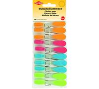 Kleiber Clothes Peg, Multi-Colour, Large, Pack of 10