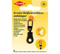 Kleiber + Co. GmbH 69856 Replacement Metal Black Zip Tag 40 x 11.5 mm