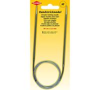 Kleiber + Co. GmbH Circular Knitting Needle, Metal, Gray, 80 cm x 3,5 mm