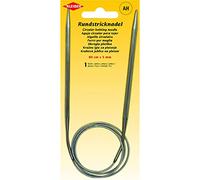Kleiber + Co. GmbH Circular Knitting Needle, Metal, Gray, 80 cm x 5 mm