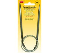 Kleiber + Co. GmbH Circular Knitting Needle, Metal, Gray, 80 cm x 6 mm