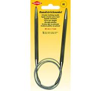 Kleiber + Co. GmbH Circular Knitting Needle, Metal, Gray, 80 cm x 7 mm