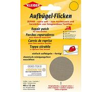 Kleiber Iron On Repair Patch for Fine Knit Textiles-40cm x 12 cm Size-Beige, 40 x 12 cm