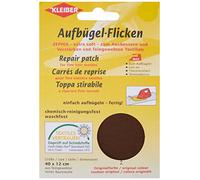 Kleiber Iron-on Repair Patch for Fine Knit Textiles – Cotton 40 x 12 cm – Dark Brown