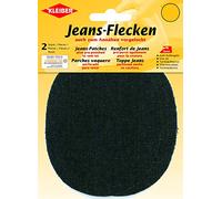 Kleiber Denim Jean Repair Patches Oval, Black