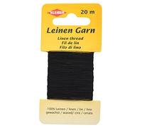 Kleiber Extra Strong Linen Thread, Black - Heavy Duty Sewing Thread for Buttons, Leather, and Upholstery
