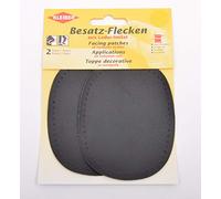 Kleiber Facing Patches, Black, 11cm x 8.5cm