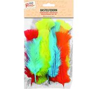 Kleiber Feathers, Red, Yellow, Orange, Blue, Small
